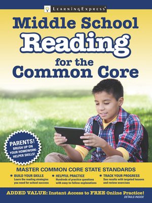 cover image of Middle School Reading for the Common Core
